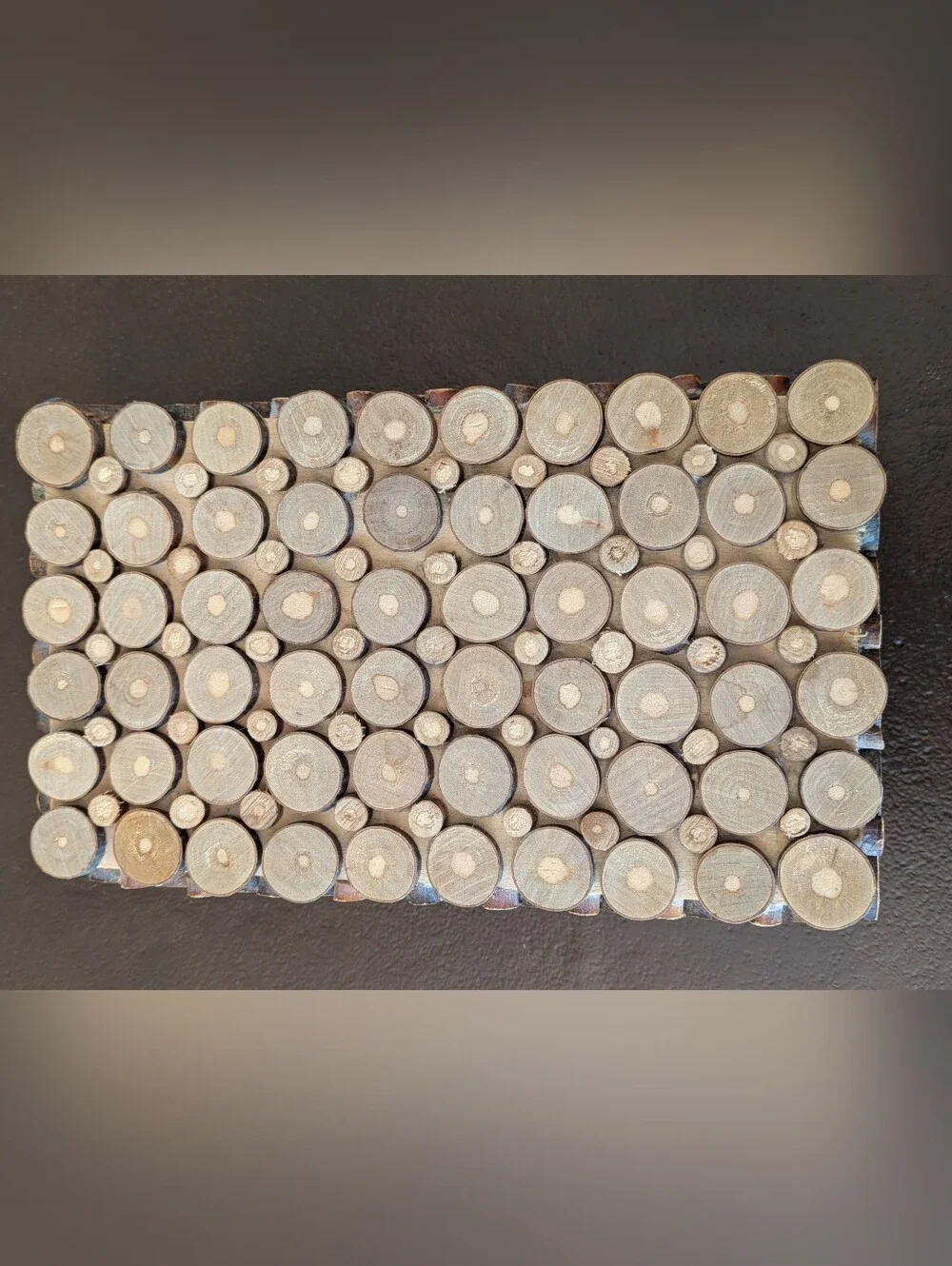 Vintage Log Slice Storage Box